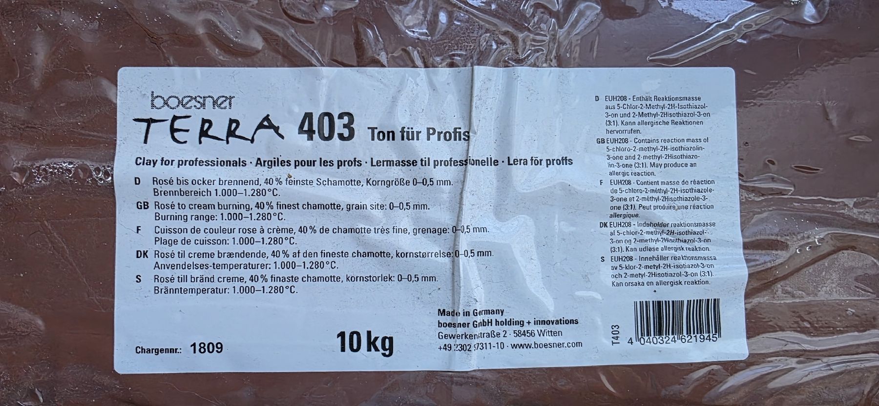 Modelliermasse: Ton Terra 403 Boesner – Neu und originalverpackt aus Lengwil von Kati431 1