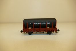 Märklin H0: DB Flachwagen mit Rungen Mannesmann