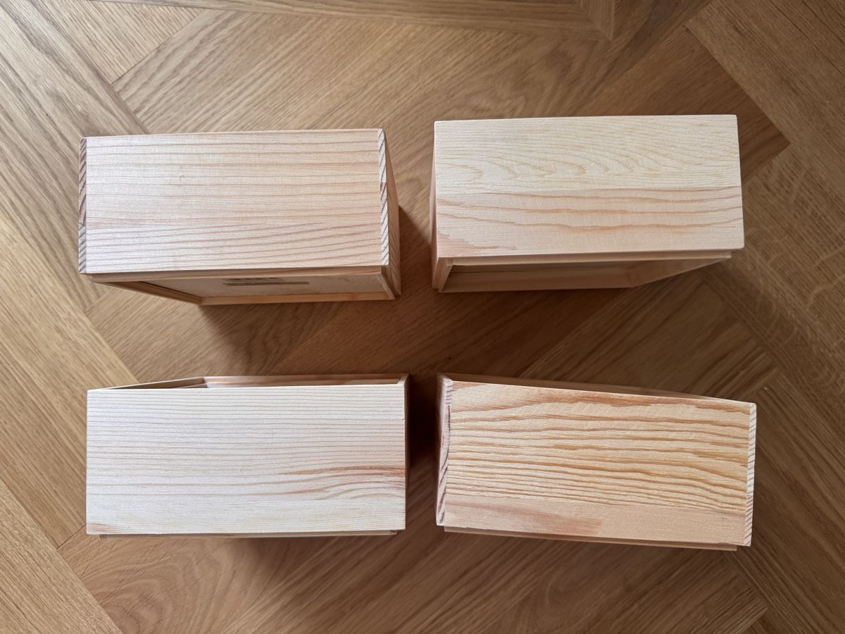 Casse di trasporto: 4 Holzkisten, stapelbar – Usato da Bern venduto da chr_y8f7 1
