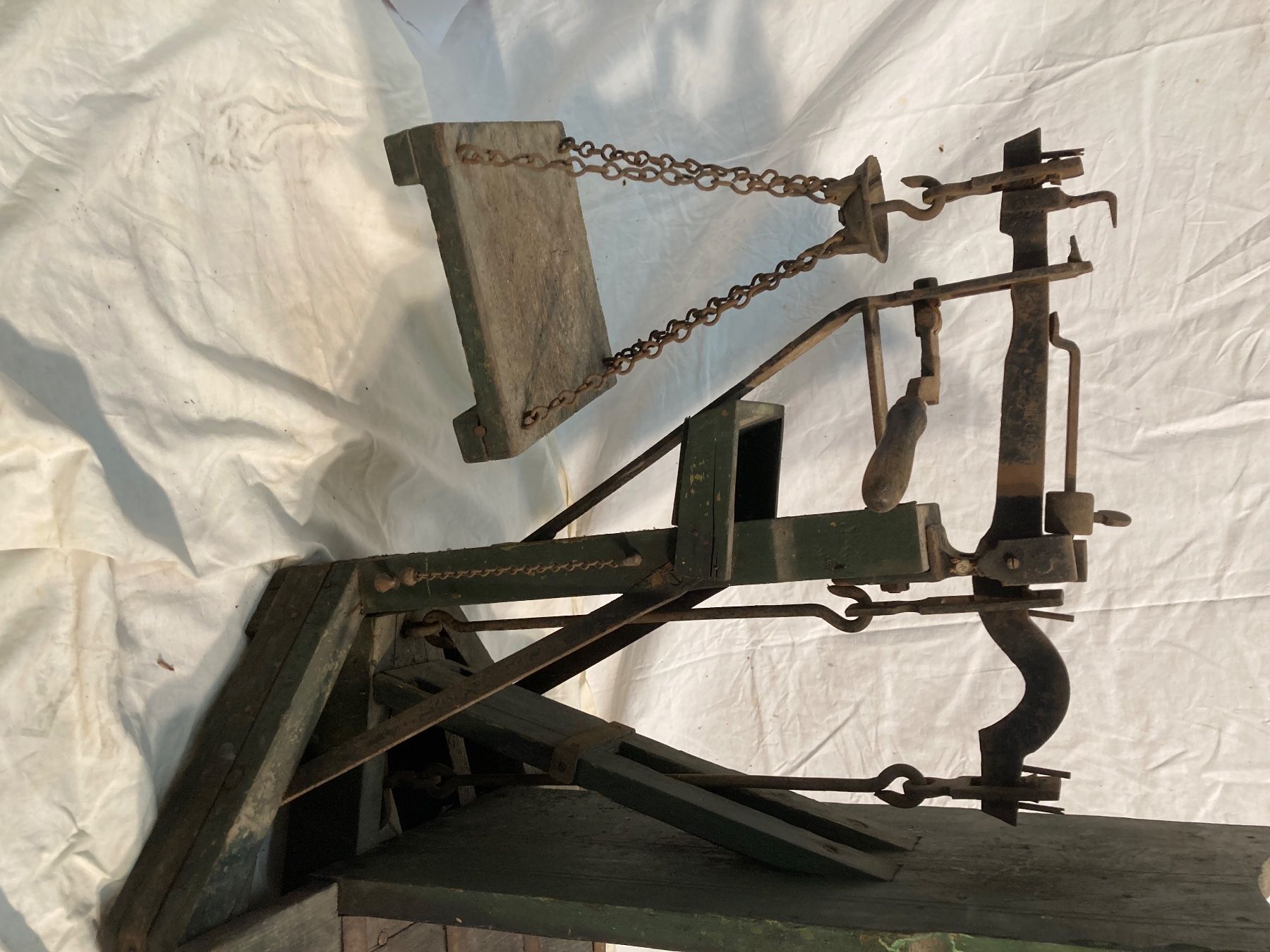 Bilance e pesi: Antike Dezimal Waage aus Holz deko – Usato da Allschwil venduto da thi_c6pb 1