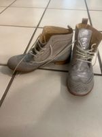 Stiefeletten Damen Accattino Leder Grau Grösse 36