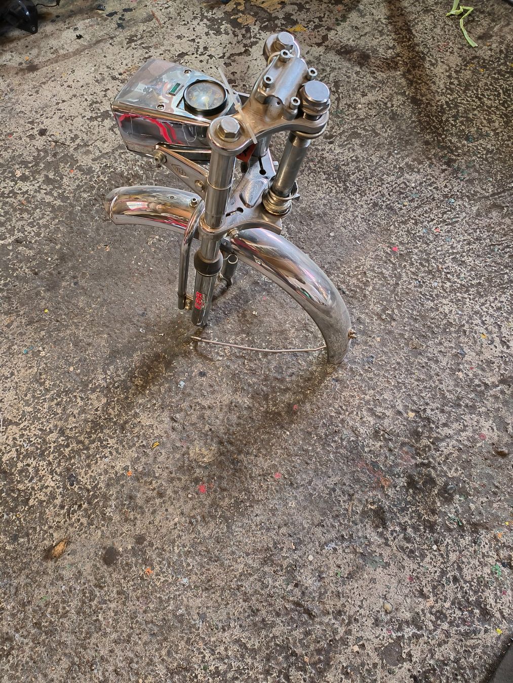Puch Parti ricambio per ciclomotori: Puch N Gabel.(EBR Chrom.Top) – Usato da Fulenbach venduto da Elektronik 3