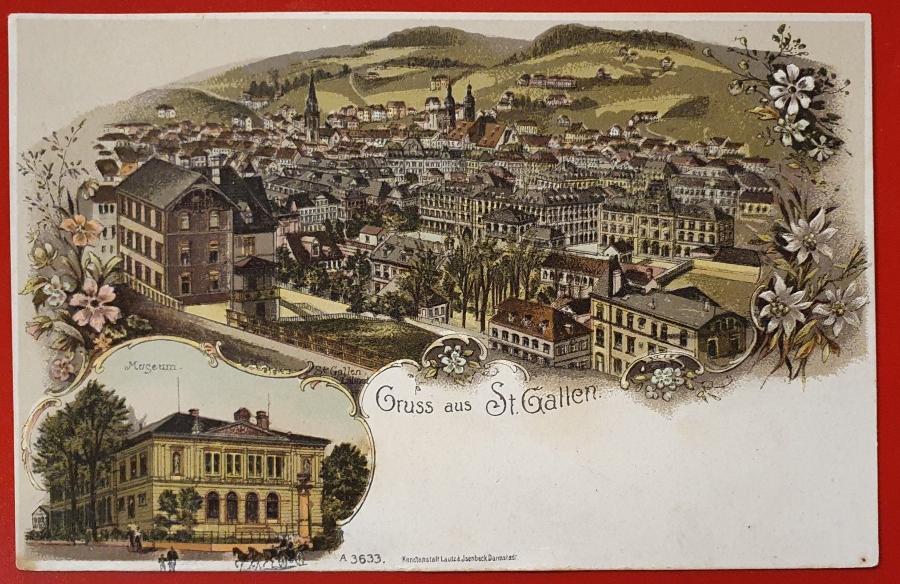 Cartoline postali: Gruss aus St.Gallen 1901 – Usato da Kreuzlingen venduto da Rschweiz1