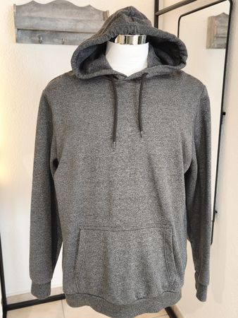 Kapuzenpullover C&A grau meliert Grösse L guter Zustand