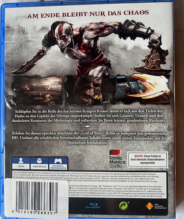 Giochi: GOD of WAR ?Remastered? – Usato da Kaiseraugst venduto da nic_ks5t 1