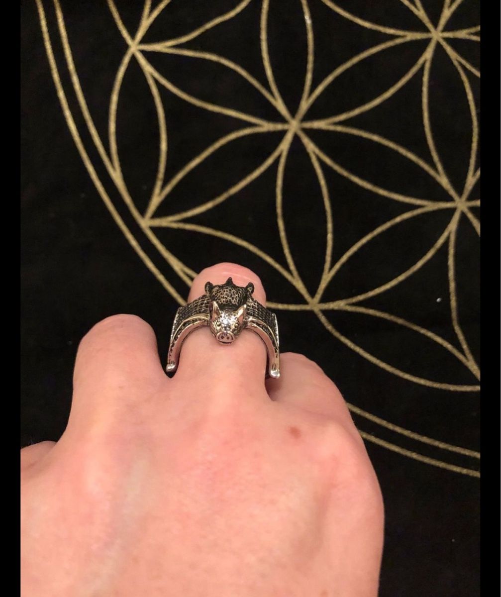 Anelli: Gothic Fledermaus Ring, Halloween – Usato da Luzern venduto da Fledermaus82 2