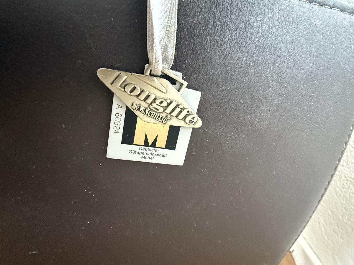 Divani: Marken Leder Sitzgarnitur von W. Schilig – Usato da Maseltrangen venduto da beetle_1302 6
