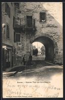 AK Sursee, Unteres Tor mit Kreuzkapelle