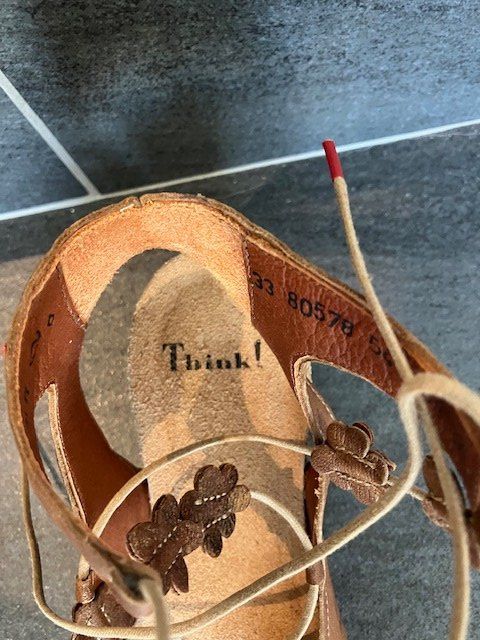Think Damenschuhe: Sandale der Marke Think, Grösse 38, Braun/Gemustert – Neu (gemäss Beschreibung) aus Märwil von Yvonne034 2
