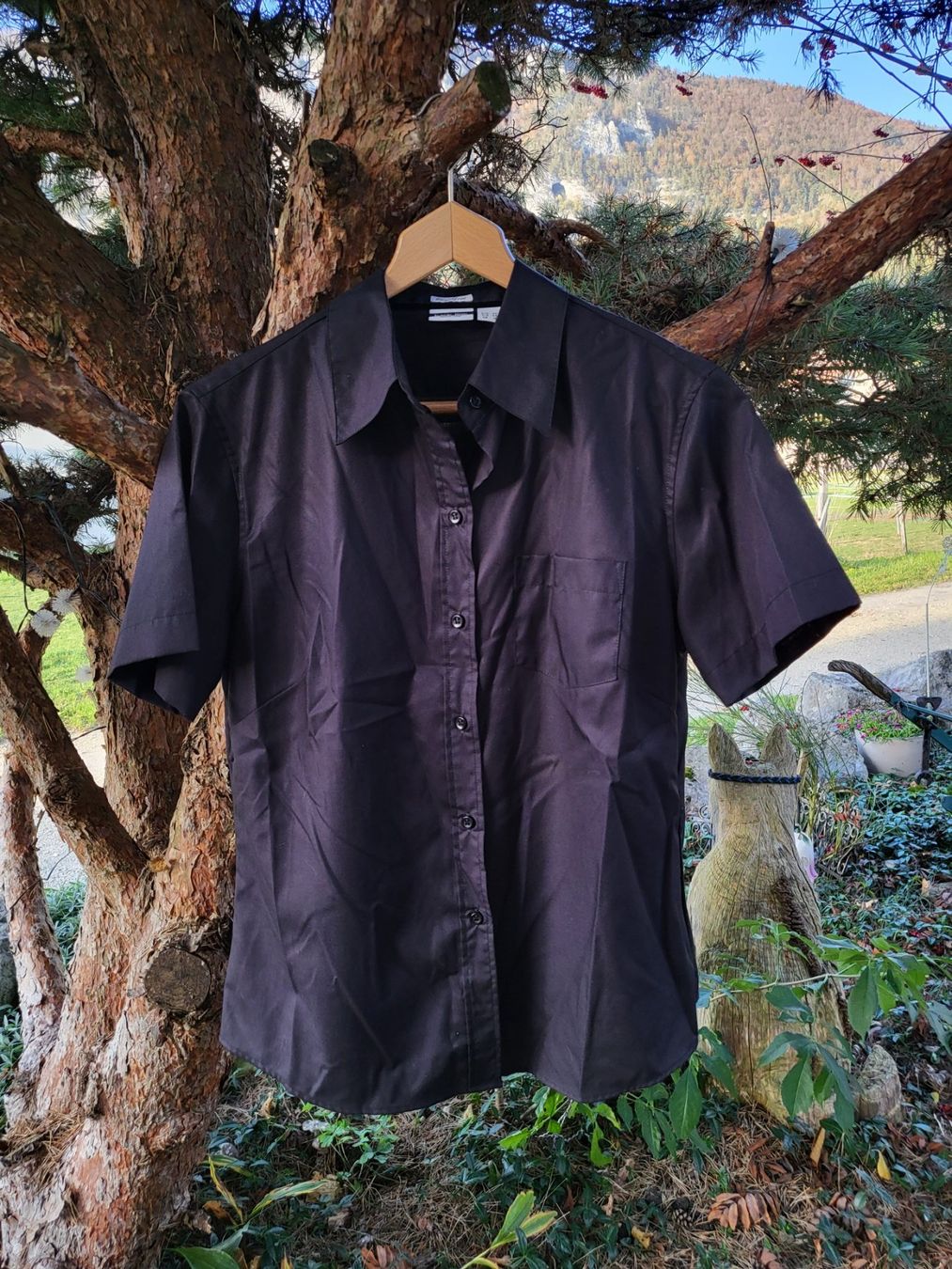 Blusen: Schwarze Bluse Basic Line,bügelfrei, fast neu, Gr. 42 – Neu (gemäss Beschreibung) aus Siblingen von Vany_McDougall 8