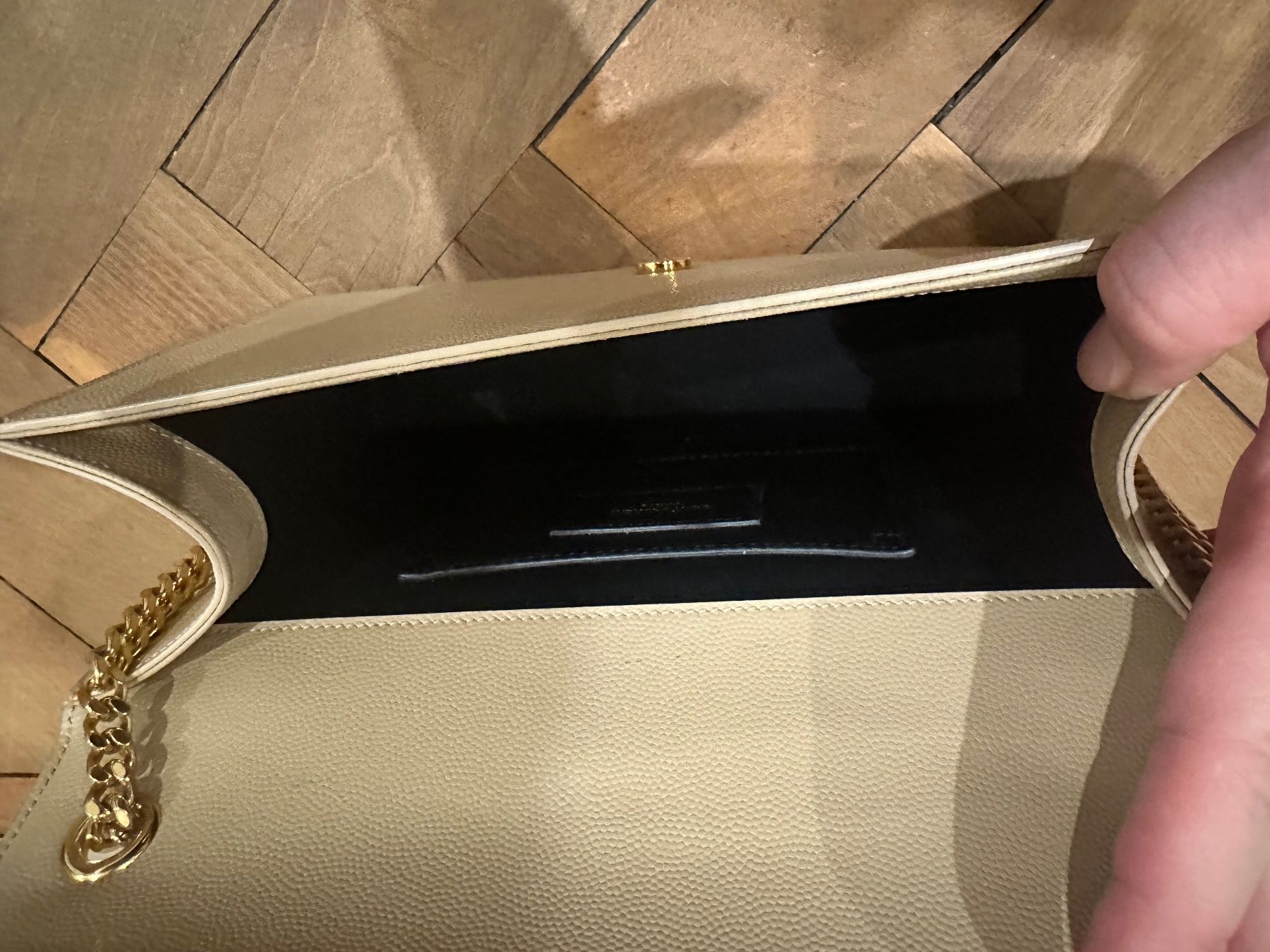 Saint Laurent Borse da donna: Saint Laurent Kate Medium Beige – Usato da Zürich venduto da Eeclat 3