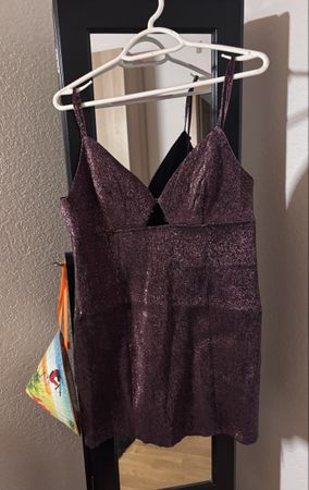 Stunning Purple Glitter Party Dress - Perfect for Spring!