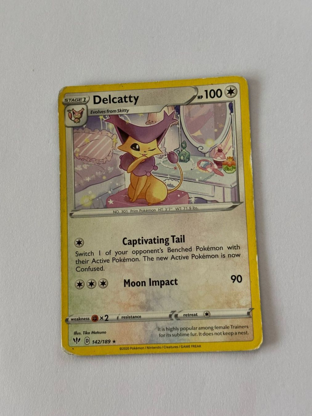 Pokémon Carte collezionabili: Pokemon-Karte Delcatty 142/189 – Usato da Herisau venduto da Seyashop1