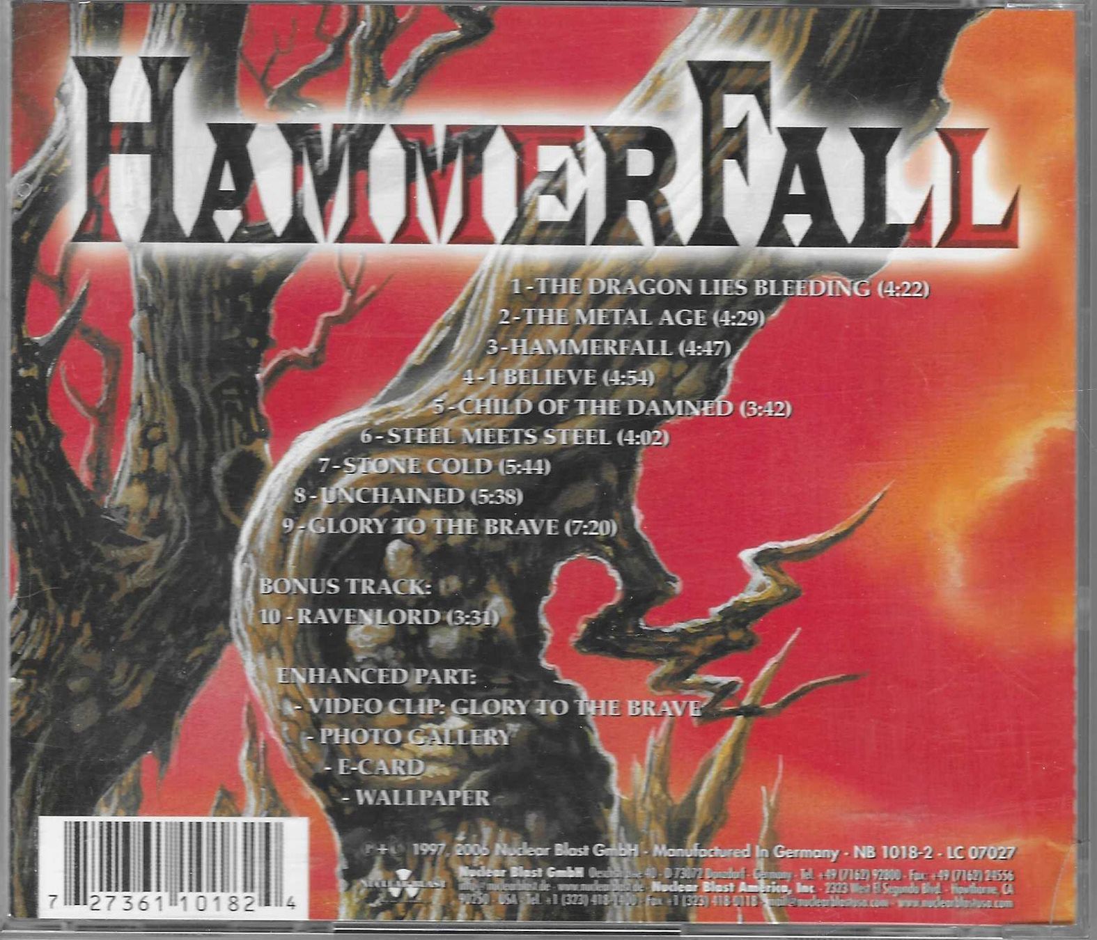 CDs: HAMMERFALL  -  GLORY TO THE BRAVE – Gebraucht aus Bex von Giorgiob 1
