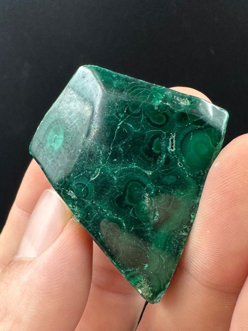 Minerali & Pietre curative: Malachit Freiform, Handschmeichler Heilstein – Nuovo e nell'imballaggio originale da Männedorf venduto da Handschmeichler 1