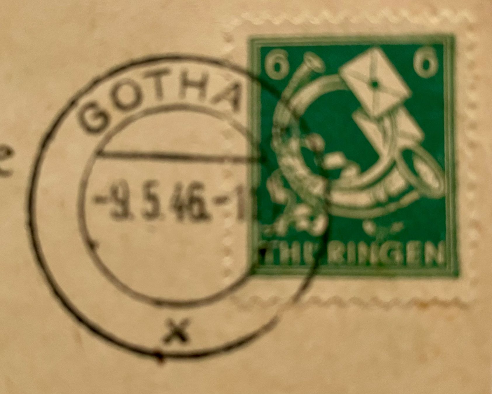 Tutti i francobolli: Gotha 1946 Drucksache mit Thüringen Frankatur – Usato da Rorschach venduto da Ziltenera 1