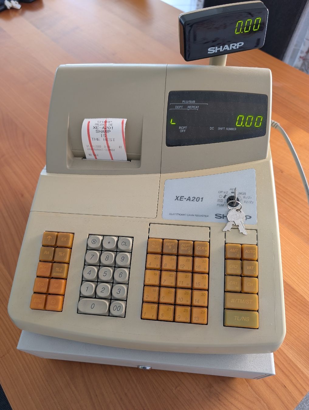 Sharp Registratore di cassa: Registrierkasse Sharp XE-A201 – Usato da Rümlang venduto da muhkuh7