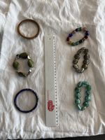 Bunte Glasperlen Armbänder Sommer Schmuck Hippie Look ☀️