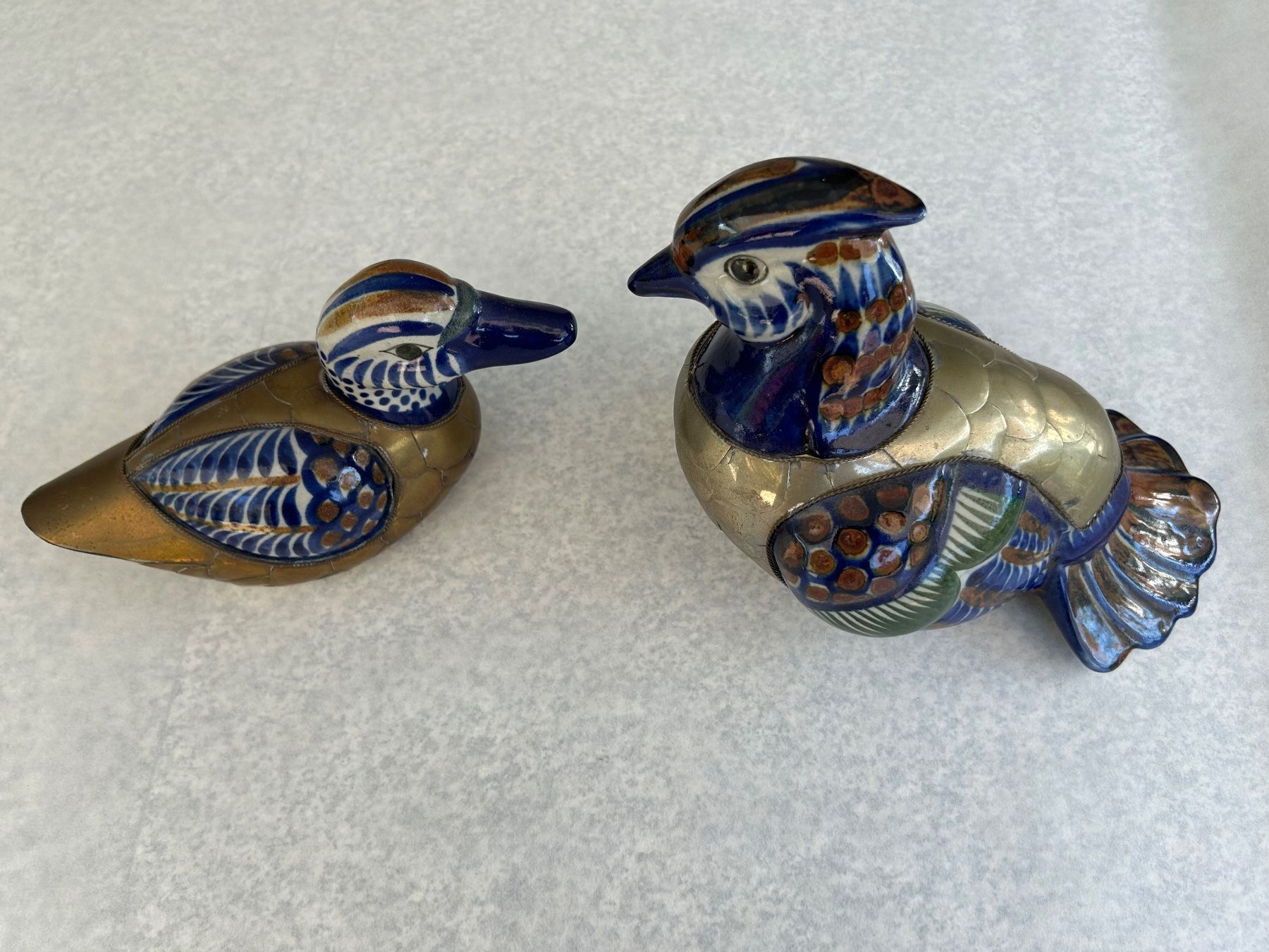 Statuette: Dekoratives Keramik Enten Set aus Korea – Usato da Etzelkofen venduto da Botti50 1