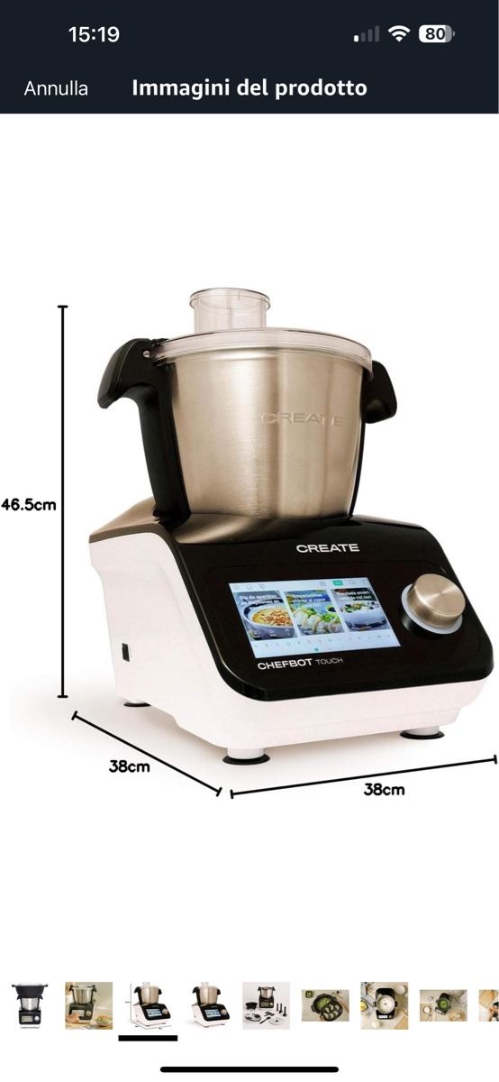 Elettrodomestici da cucina: Robot da cucina multifunzione nero, CREATE/CHEFBOT TOUCH – Usato da Claro venduto da kel_v7dj 8