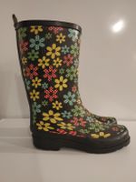 Gummistiefel mit Blumenmuster, Grösse 36
