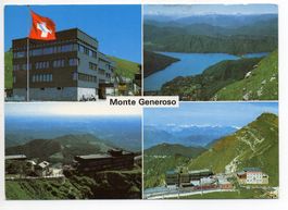 4-Bild-AK MONTE GENEROSO BAHN Ristorante Ferrovia