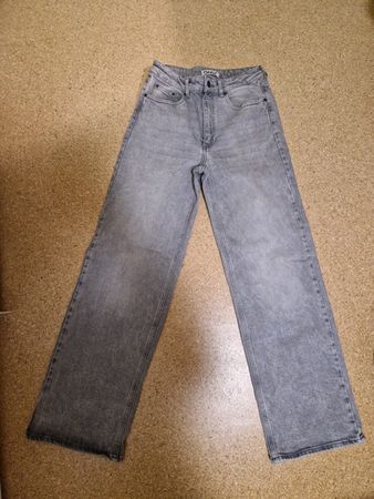 Jeans wide grau