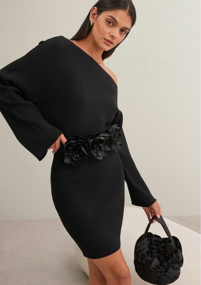 Cinture: NEXT Wide elastic flower belt black – Nuovo (secondo la descrizione) da Frauenfeld venduto da Vanityroom 3
