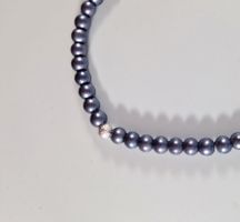 Damen Armband Bracelet Renaissance Glaswachsperlen nachtblau