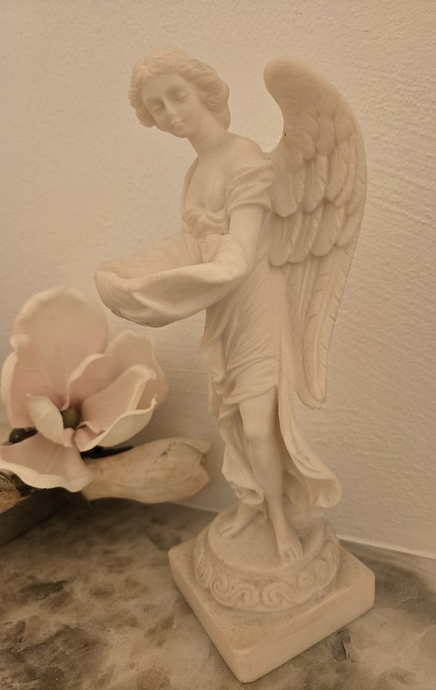 Statuette: Engel Figur Alabaster Handarbeit Vintage Deko – Usato da Rheinsulz venduto da Dred 1