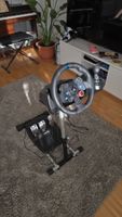 Logitech G29 Rennrad, Schalthebel, Pedale und Standfuss