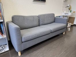 Guterhaltenes Ikea PÄRUP 3er-Sofa, grau