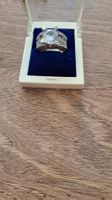 bague argentée avec diams - taille 10