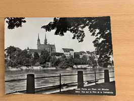 ANTIKE ANSICHTSKARTE BASEL MIT MÜNSTER*********