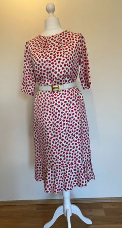 Exklusives Seidenkleid Couture, feminin & elegant, Gr.38/40