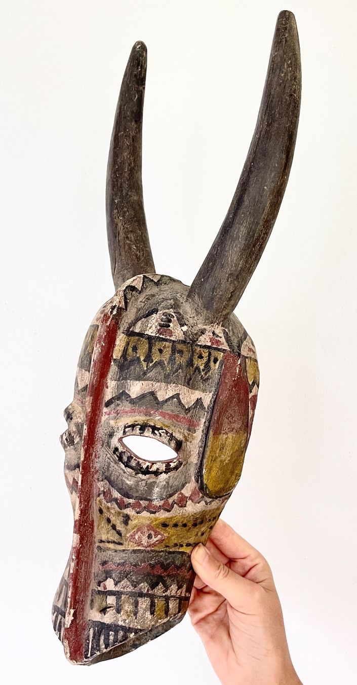 Skulpturen & Statuen: Rarität wunderschöne alte Maske der Bwa Burkina Faso 50 cm – Defekt aus Rüthi (Rheintal) von Kunsthaus777 8