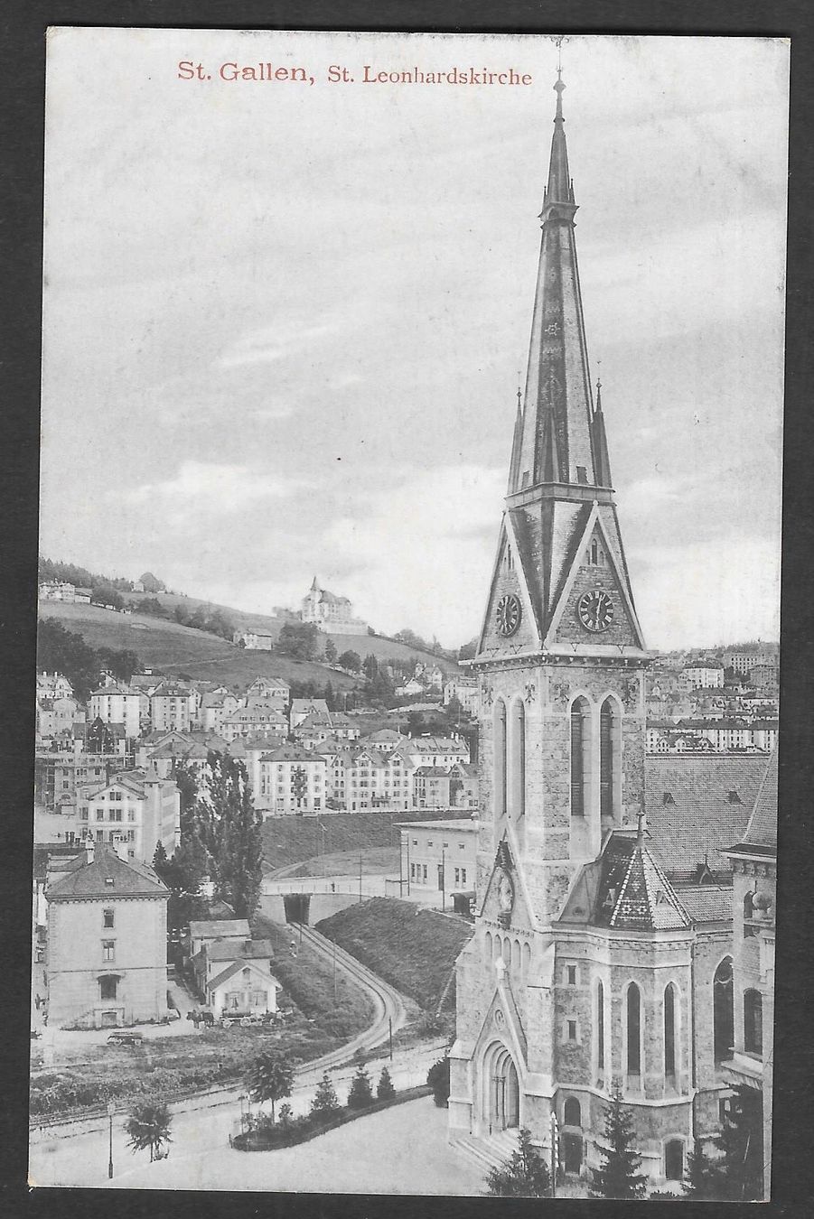Cartoline postali: St. Gallen St. Leonhardskirche – Usato da Olten venduto da clotaldi