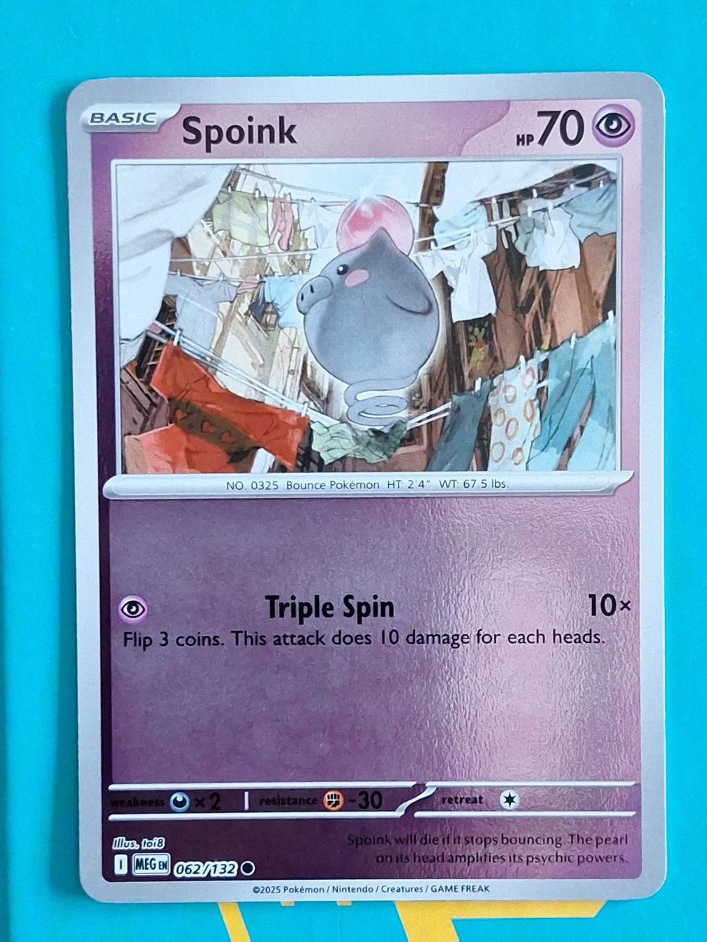 Pokémon Carte collezionabili: Spoink - Reverse Holo Pokemon Mega Evolution #1.8 – Usato da Altstätten SG venduto da GGsGameshop