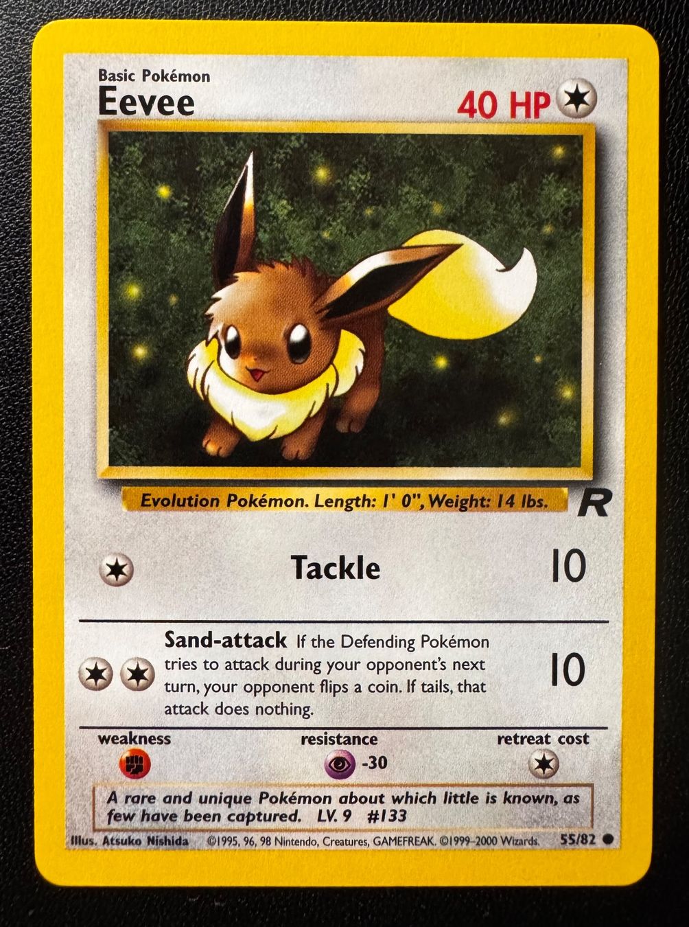 Pokémon Carte collezionabili: Pokemon Eevee 55/82 Team Rocket EN – Usato da Eschen venduto da SenseiS3