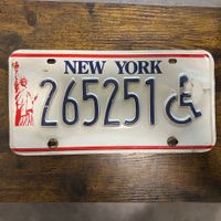 🇺🇸 U.S. Autoschild - New York 265251 - Rollstuhl