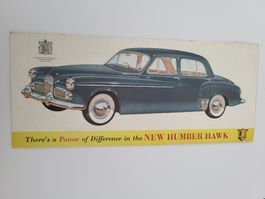 Original Prospekt Humber Hawk Modell PKW Vintage Zustand