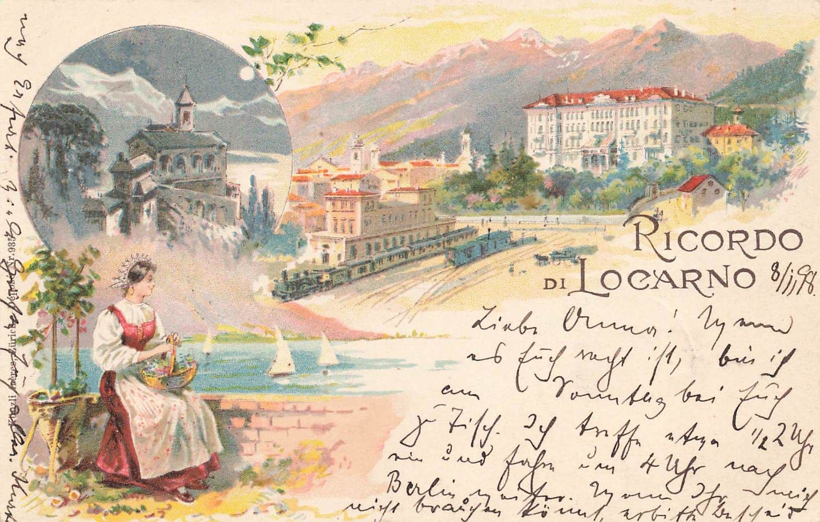 Cartoline postali: Litho Locarno 1898 – Usato da Biasca venduto da Blenio71