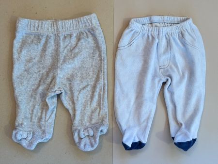 2 Hosen mit Füssen, Gr. 56 (#13)