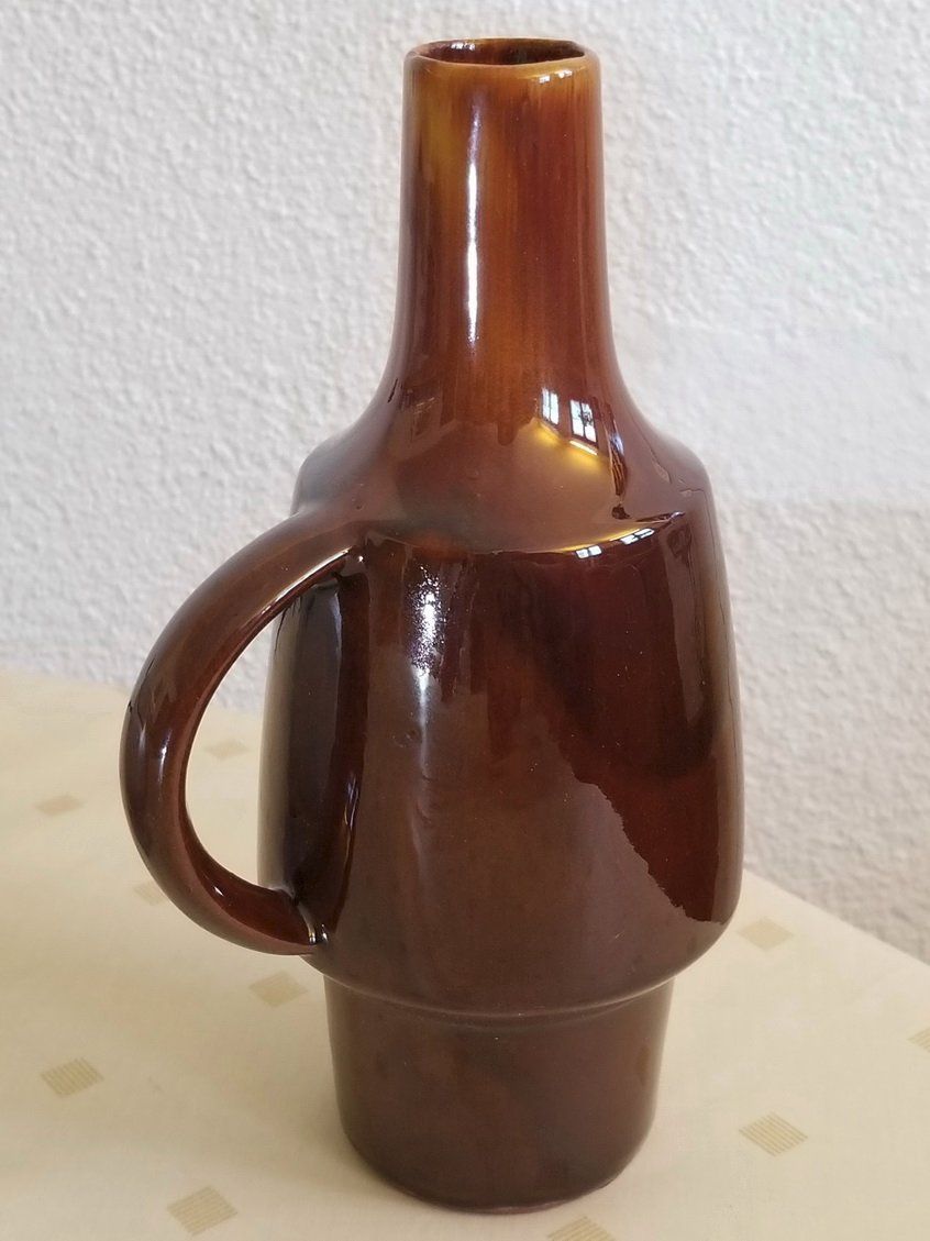 Vasi & Recipienti: Vase dunkelbraun mit Henkel – Usato da Schwerzenbach venduto da vimo-18 2