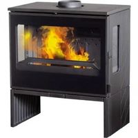 Moderner Gussofen für Holzscheiter bis 60cm