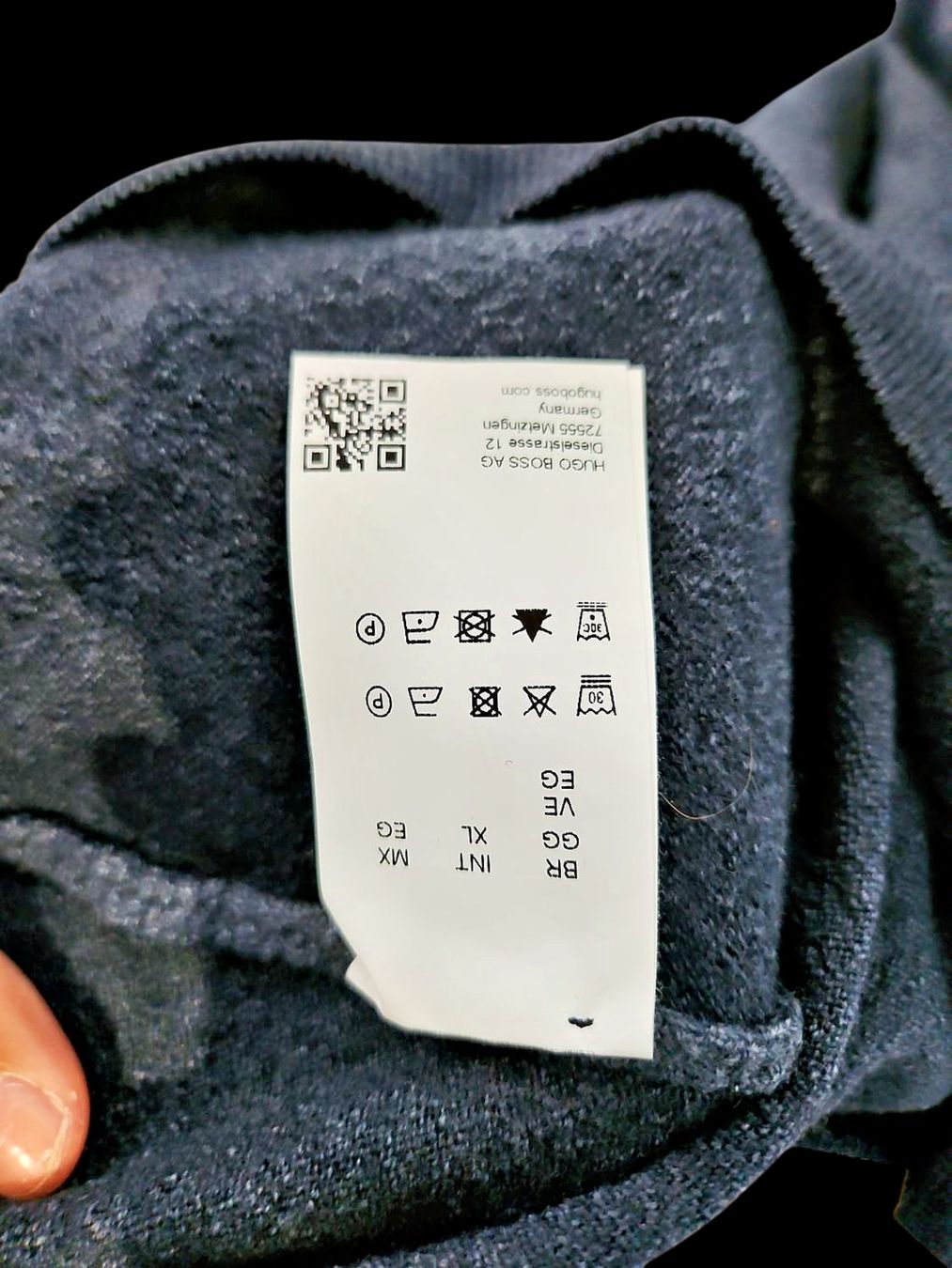 Hugo Boss Lotti di vestiti: Hugo Boss Marineblau Rundhals-Pullover - Größe L – Usato da Zug venduto da vinokilo 6