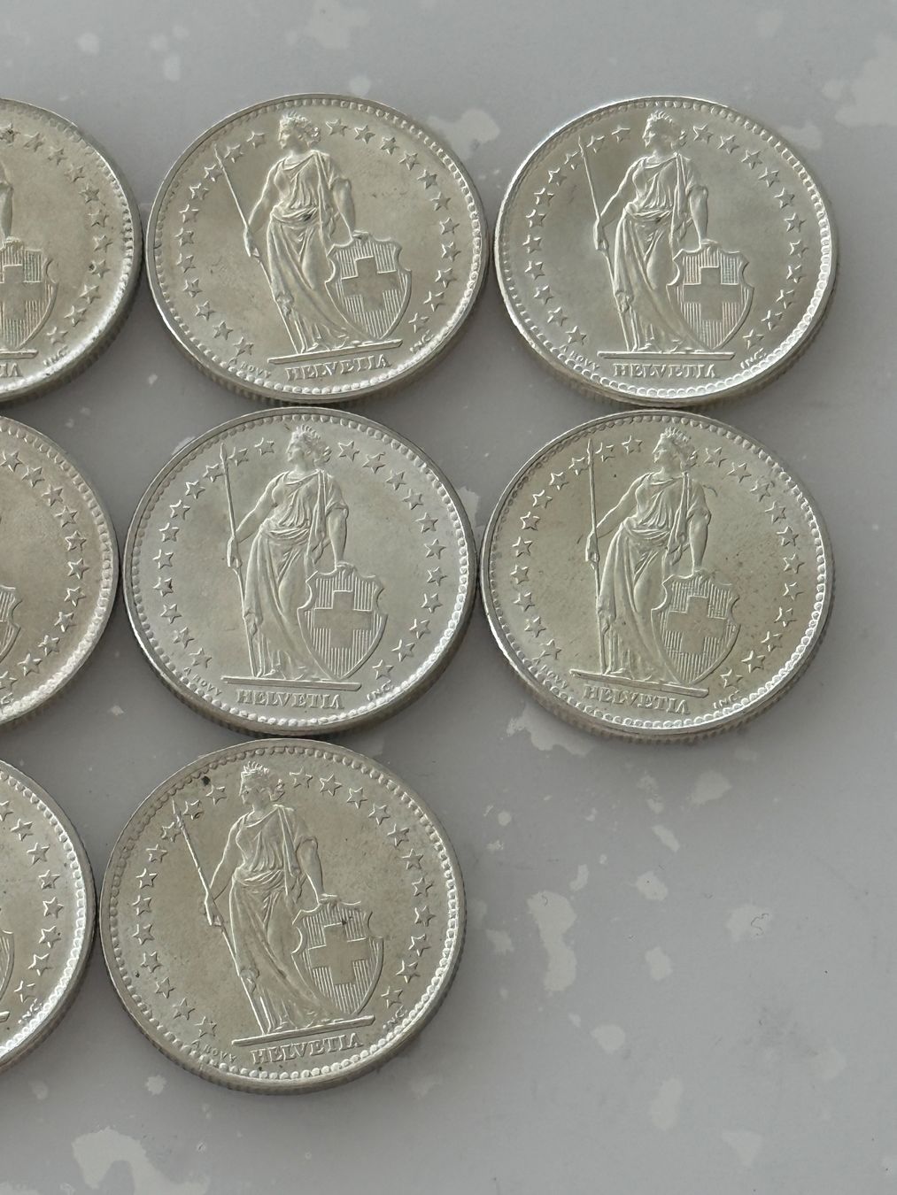 Tutti le monete: 10 x 2 Franken 1965  Silber  Stgl – Nuovo (secondo la descrizione) da Wallisellen venduto da SWISS_SILVER1 2