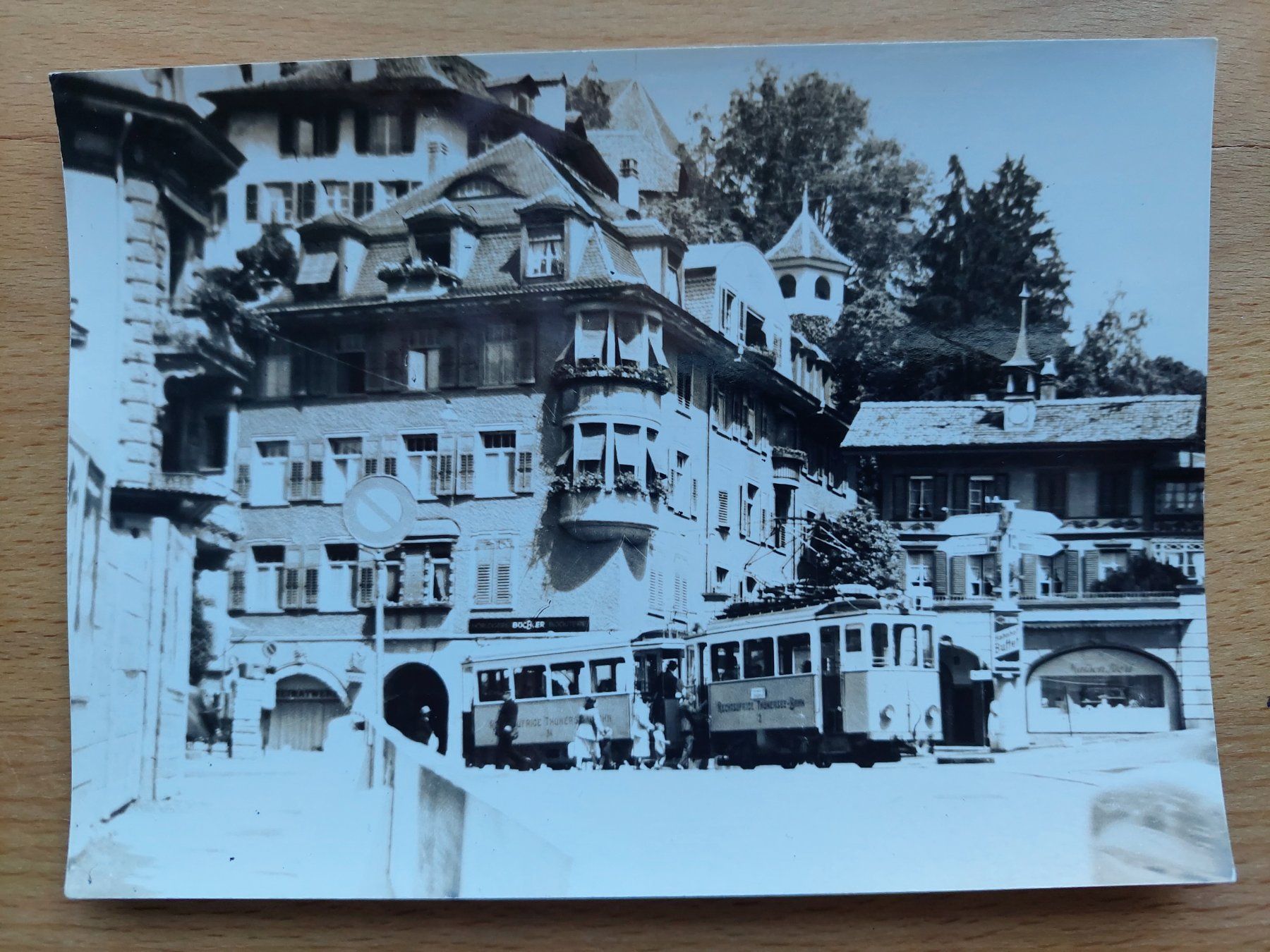 Cartoline postali: 4 Echtfotokarten Rechtsufrige-Thunersee-Bahn – Usato da Obfelden venduto da Foto_Bild_Kunst_Buch 3