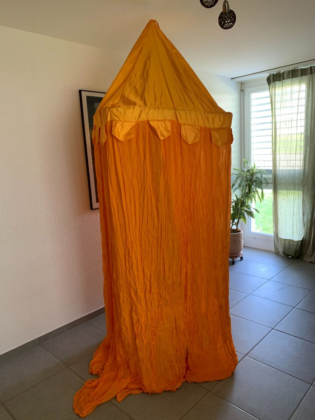 Alri letti & mobili per bambini: Baldachin Orange aus 100% Baumwolle – Usato da Embrach venduto da sale4you