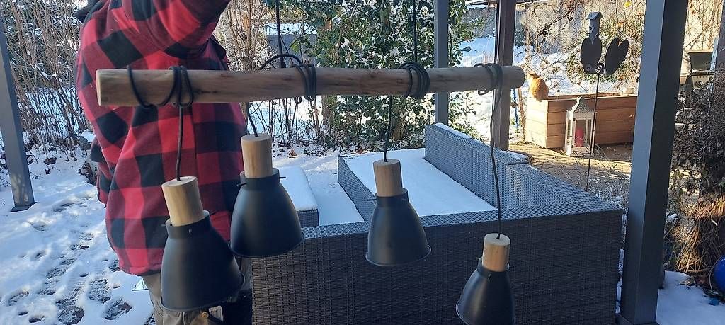 Lampadari & plafoniere: Hängelampe Esstisch Holz – Usato da Tägertschi venduto da Jaflogu08 3